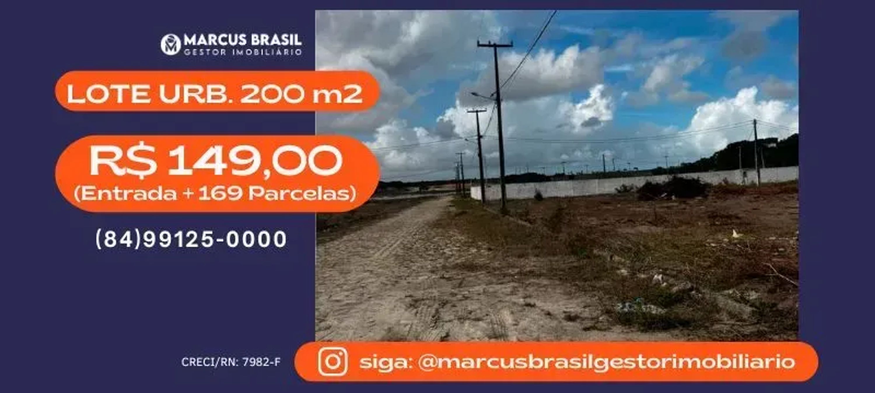 Foto do imóvel Lote Urbano com 200 m2 - Ceará-Mirim - RN