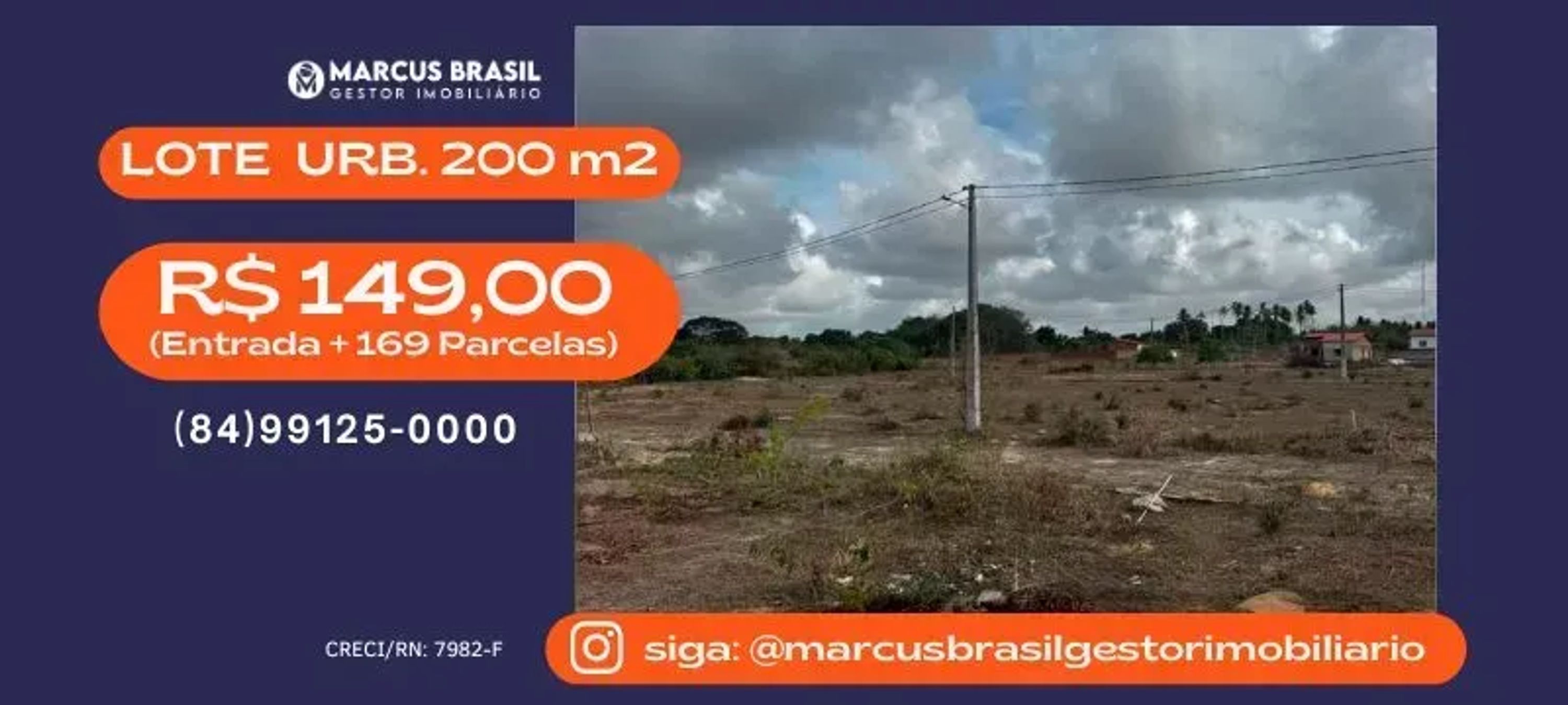 Foto do imóvel Lote Urbano com 200 m2 - Ceará-Mirim - RN