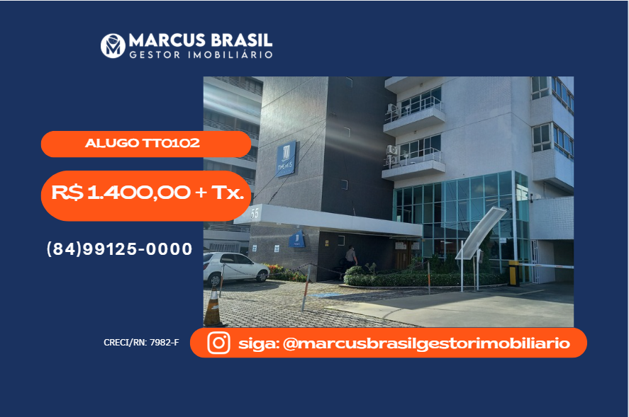 Foto do imóvel Sala no Ed. Themis Tower com 34 m2 em Lagoa Nova - Natal - RN - R$1.400,00 + Txs