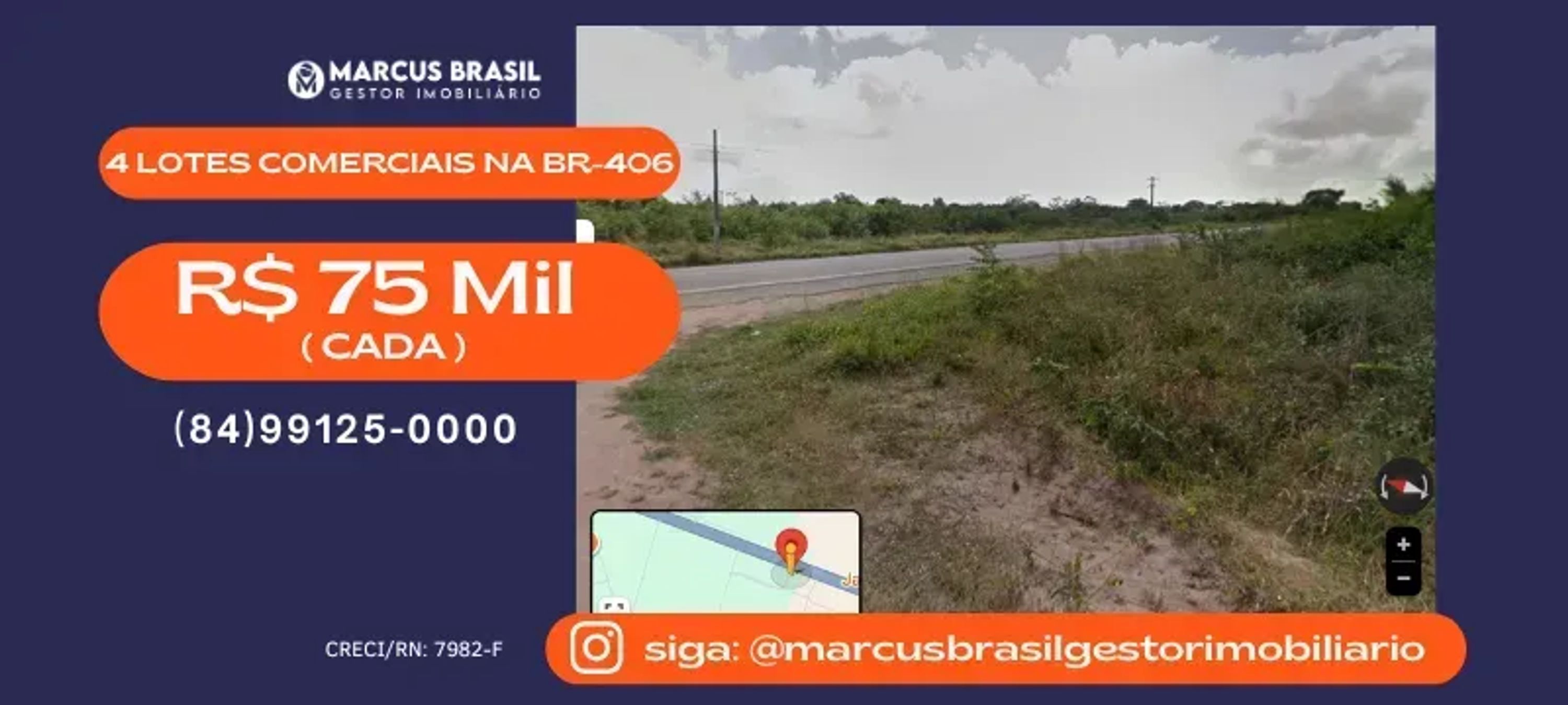 Foto do imóvel Imóvel para venda possui 3200 metros quadrados em Guajiru - São Gonçalo do Amarante - RN