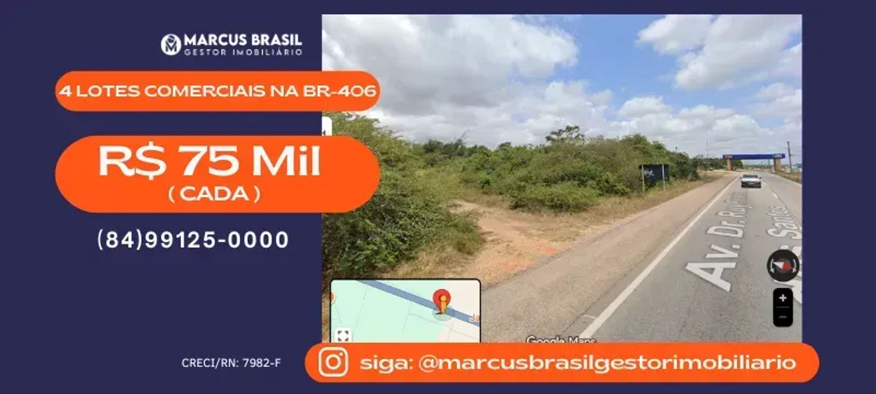 Foto do imóvel Imóvel para venda possui 3200 metros quadrados em Guajiru - São Gonçalo do Amarante - RN