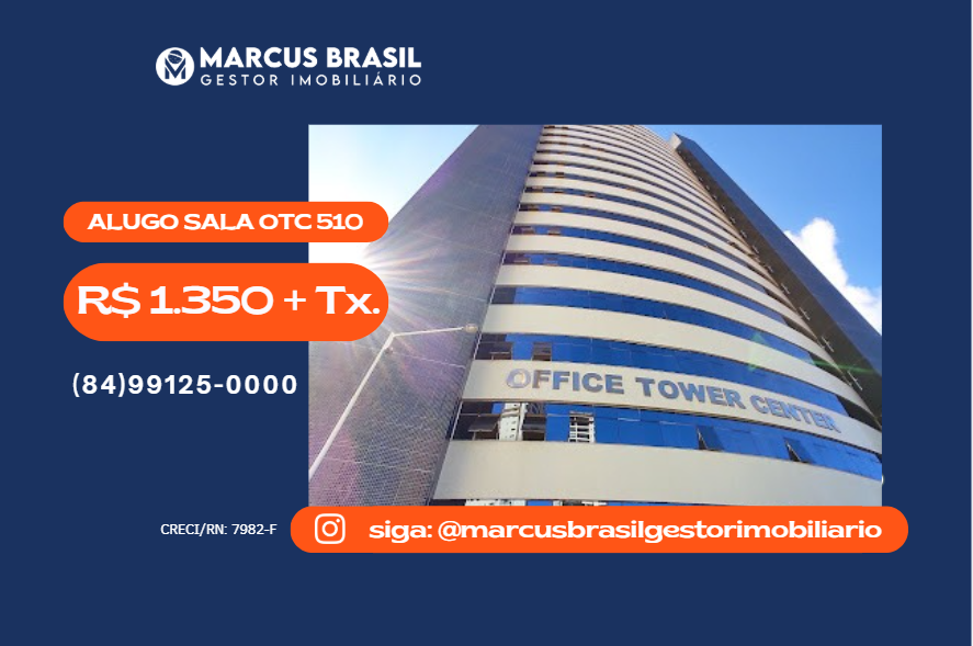 Foto do imóvel Sala comercial para alugar no OTC - Office Tower Center – Candelária – Natal/RN R$1.000