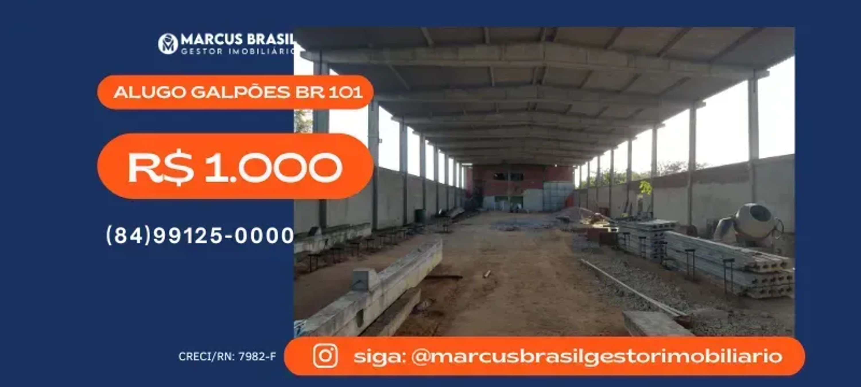 Foto do imóvel Alugo Galpões na BR 101, Km 118 - R$ 1.000/cada - São José de Mipibu - RN