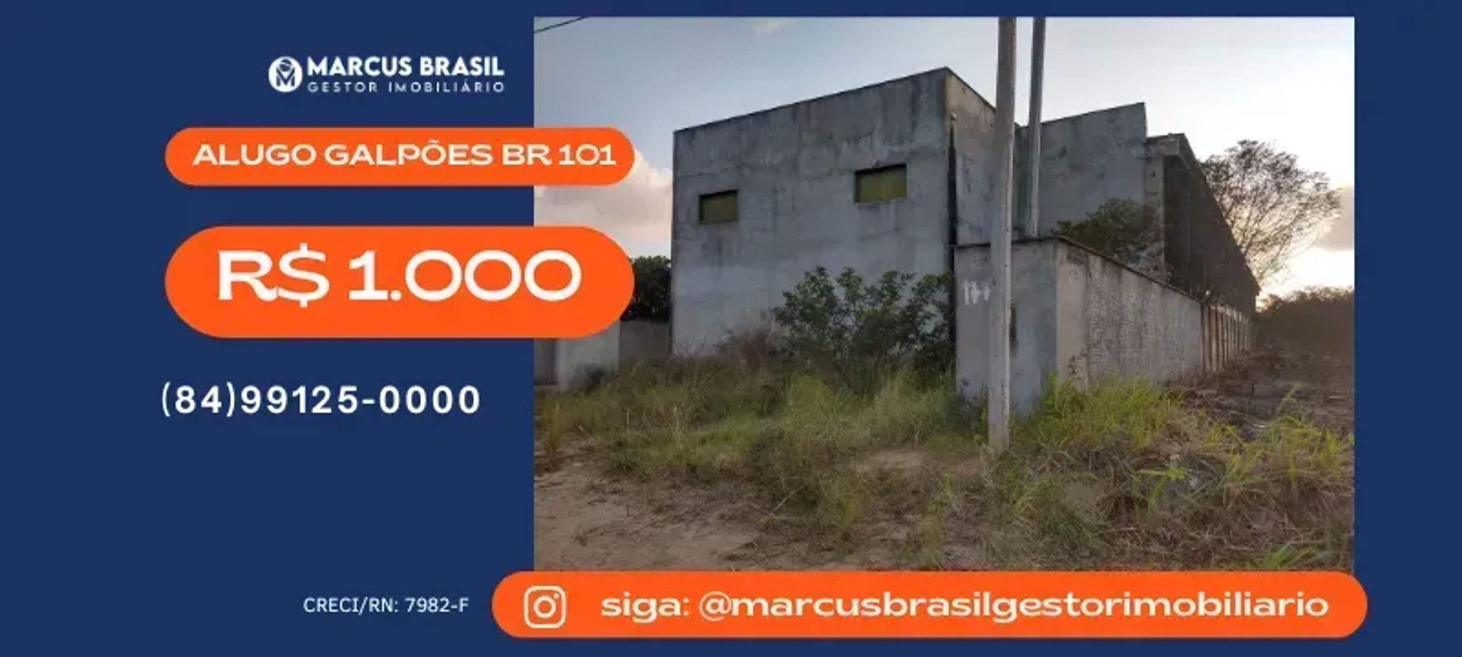 Foto do imóvel Alugo Galpões na BR 101, Km 118 - R$ 1.000/cada - São José de Mipibu - RN