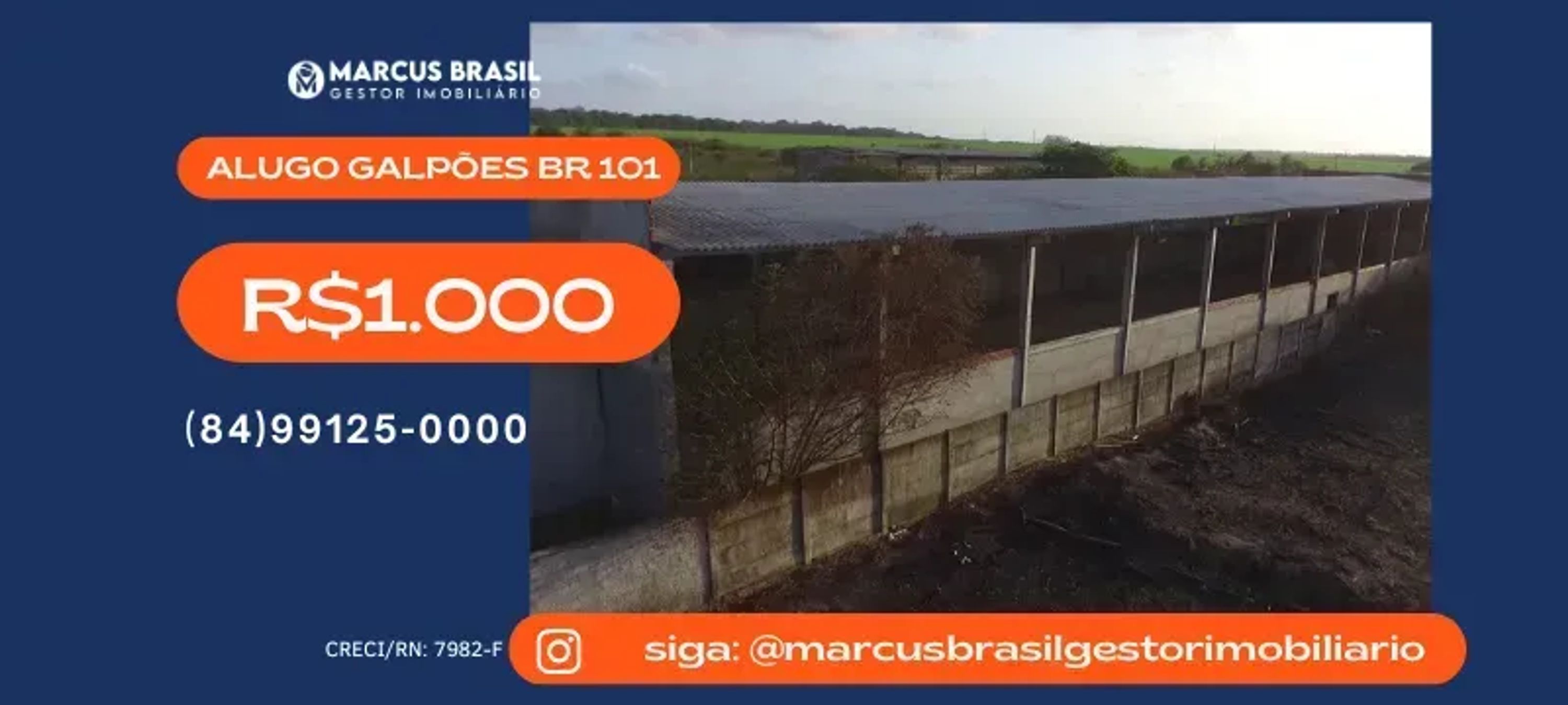 Foto do imóvel Alugo Galpões na BR 101, Km 118 - R$ 1.000/cada - São José de Mipibu - RN